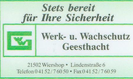 Werk und Wachschutz