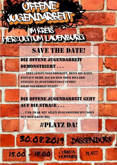 Bild vergr&ouml;&szlig;ern: #Platz da! OKJA Aktionstag 30.08.2019