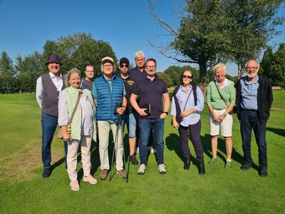 Bild vergr&ouml;&szlig;ern: Beste Bedingungen bei der diesj&auml;hrigen Begehung des Golfplatzes