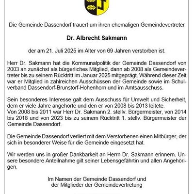 Bild vergr&ouml;&szlig;ern: Traueranzeige