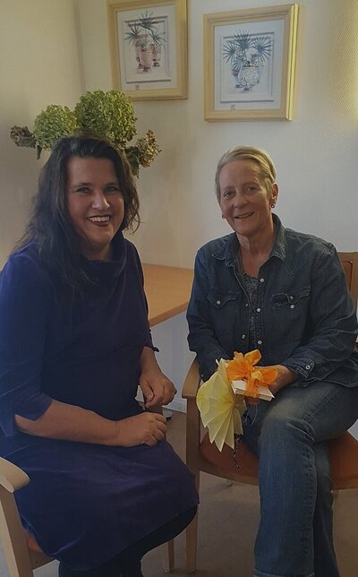 Bild vergr&ouml;&szlig;ern: Verabschiedung von Petra Nielsen (ASB) aus dem Seniorenpark Holunderhof