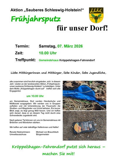Flyer Fr&uuml;hjahrsputz 07.03.2026