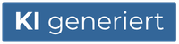 Markierung KI - KI generiert - blau