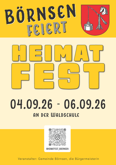 Plakat Heimatfest B&ouml;rnsen 2026